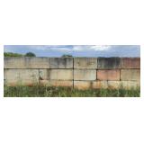 *BANKRUPTCY* (15) Concrete Barriers