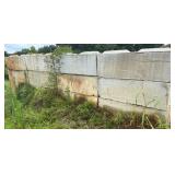 *BANKRUPTCY* (12) Concrete Barriers