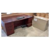*BANKRUPTCY* Desk & Lateral Filing Cabinet