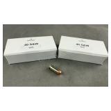 100 Rnds Reloaded .40 S&W 165g FMJ FP