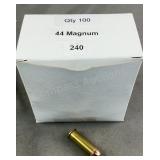 100 Rnds Reloaded 44 Magnum 240g FMJ
