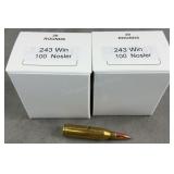 40 Rnds Reloaded .243 Win 100g SP