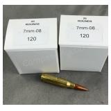 40 Rnds Reloaded 7mm-08 120g FMJ