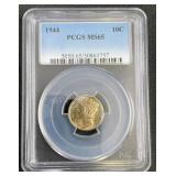 1944 Mercury Dime PCGS MS65