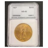 1927 Saint-Gaudens $20 Liberty Double Eagle Gold C
