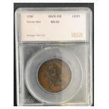 1798 2nd Hair Style Penny SEGS MS63