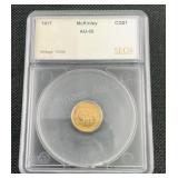 1917 McKinley Gold Dollar .0484 AGW AU-55
