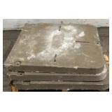 (3) Underground Concrete Utility Box Lids