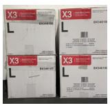 (4) Ammex 1000ct Large Nitrile Gloves BX346100