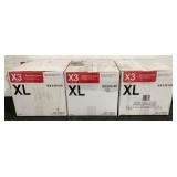 (3) Ammex 1000ct XL Nitrile Gloves BX348100