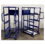 (2) 2018 National Cart Co Narrow Tote Pick Carts T