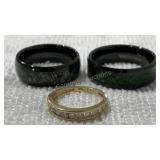 (3) Assorted Rings