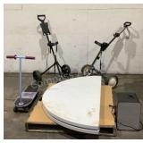 Folding Table, Golf Caddies, and More