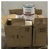 (12) Valspar 1 Gallon Red Bar & Fence Paint