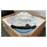 Empava Acrylic Corner Jet Tub EMPV-59JT319LED