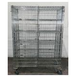 IRSG Rolling Metal Wire Cabinet