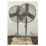 (2) TPI 31" Warehouse Floor Fans 1010 MP-1