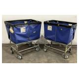 (2) R & B Vinyl Laundry Carts