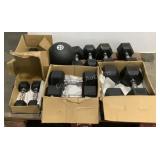 Assorted Dumbbells & Medicine Ball