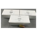 (150) Rnds Reloaded 9mm 100g FMJFP
