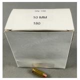 (100) Rnds Reloaded 10mm 180g FMJ FP