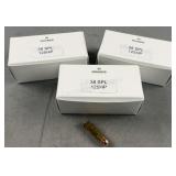 (150) Rnds Reloaded 38 Spl 125g HP