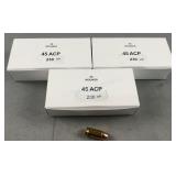 (150) Rnds Reloaded .45 ACP 230g HP
