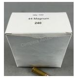 (100) Rnds Reloaded .44 Mag 240g FMJ