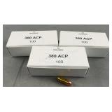 (150) Rnds Reloaded 380 100g FMJ