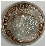 One Troy Ounce Silver Bullet Silver Shield