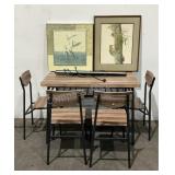 Table, Chairs & Prints