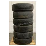 (6) Goodyear 245/70R19.5 Tires