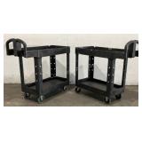 (2) Rubbermaid Utility Carts