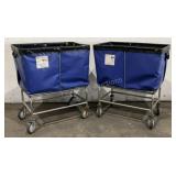 (2) R&B Vinyl Laundry Carts
