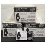 (3) Inteplast Group 1000CT XL Nitrile Exam Gloves