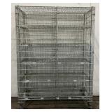 IRSG Rolling Metal Wire Cabinet