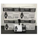 (4) Inteplast Group 1000ct XL Nitrile Exam Gloves