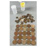 Assorted US & French Coins