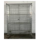 Rolling Metal Wire Cabinet