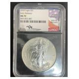 2020 1oz Silver Eagle Dollar Early Releases MS-70