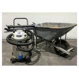 Wheelbarrow & Shop Vacuum