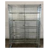 IRSG Rolling Metal Wire Cabinet
