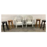 Wicker Chairs & Stools