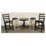 Bar Stools & End Table