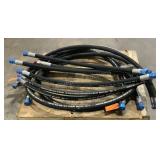 (10) HANSA-FLEX Assorted Hydraulic Hose