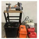 Fuel Cans, Wood Lathe & More