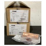 (2) FNW 4ct 2 1/2" x 2" x 2" Copper Tee