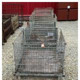 (5) Assorted Metal Wire Baskets