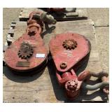 (2) McKissick 25 Ton x 1-1/8' Snatch Blocks