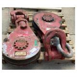 (2) McKissick 38 Ton x 1-1/8' Snatch Blocks
